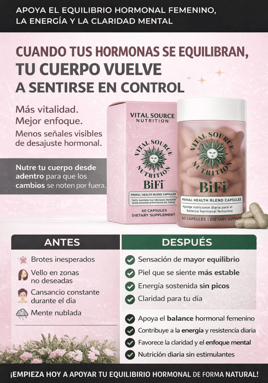 Capsulas BiFi - Enfoque y Equilibrio Hormonal Femenino